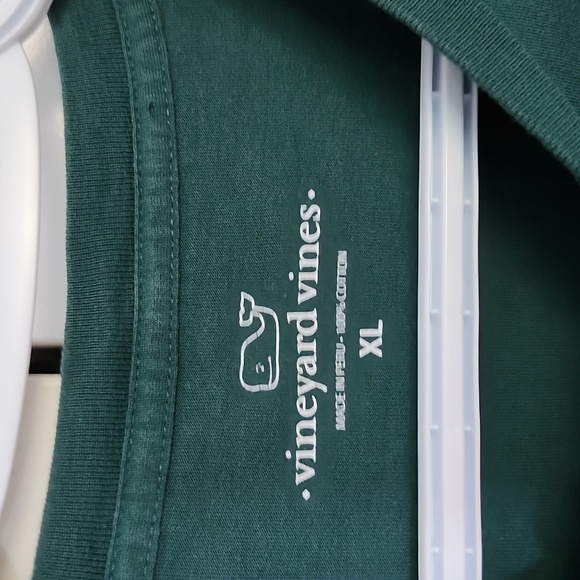 Vineyard Vines Size XL Green Long Sleeve Holiday Spirts Shirt - Picture 2 of 4